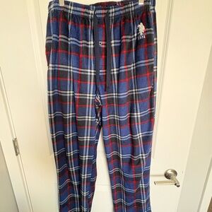 U.S. Polo Assn. Blue Red Gray Plaid Lounge Pants